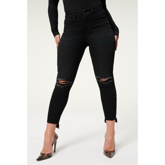 Good American Good Legs Crop Jeans - Picture 1 of 10